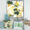 thumbnail image 3 of Designart 'Pattern Of Beautiful Yellow Flowers ' Modern Framed Art Print, 3 of 4
