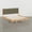 Natural & Sage, variant on Spruce & Spring Farmhouse Queen Upholstered Bed Frame, Solid Rubberwood Frame, Cream Boucle Headboard, Noise-Free, No Box Spring Required, Walnut & Cream