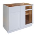 thumbnail image 2 of Sunny Wood Shb42bc-A Shaker Hill 36" Blind Corner Base Cabinet - White, 2 of 2