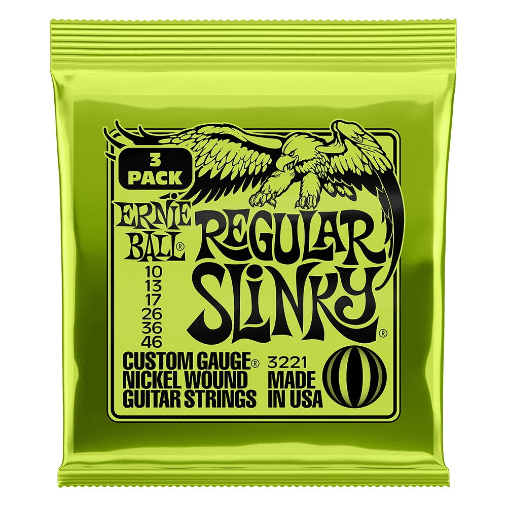 Ernie Ball Not Even Slinky 12-56 Gauge Nickel Wound Electric Guitar Strings, 3 Pack