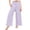 Purple, variant on Nestiefly Girls' Gingham striped Pants Wide Leg High Waist Elastic Waist Casual Loose Trendy Beach Vacation Plaid Trousers with Pockets Wine 140