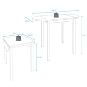 Casual Home Wings 100% Solid Wood Dining Room Drop Leaf Table