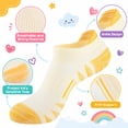 thumbnail image 2 of EALLCO Girls Ankle Socks 12 Pairs Lightweight Soft Breathable Multi-Color Kids Socks for School Daily Wear, 2 of 7
