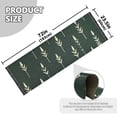 thumbnail image 5 of Yayeee Runner Rug for Bedroom 2'x6' Machine Washable Hallway Non Slip Mat, Dark Green Plants, 5 of 8