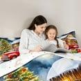 thumbnail image 4 of Homewish Kids Christmas Gifts Full Size Comforter Sets,Western Rustic Farmhouse Bedding Comforter Set,Happy New Year Bedding Sets For Men Women,Luxury Bedroom Decor Reversible,3-Piece, 4 of 8
