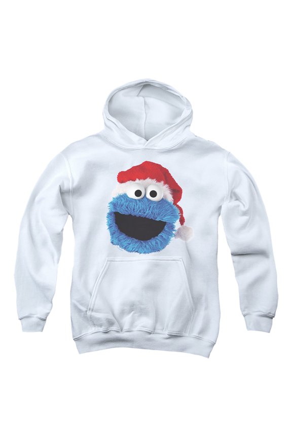 Cookie Monster Christmas Hat Kids Hoodie for Youth Boys and Girls