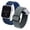 Blue&Grey, variant on 2 Pack Nylon Stretchy Solo Loop Watch Band, Compatible with Apple Watch Series 1-9,SE,Ultra 38/40/41/42/44/45/49mm, Adjustable Replacement Strap for Women Men