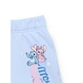 thumbnail image 3 of Stitch and Angel Girls Graphic Fleece Shorts, Sizes 4-16, 3 of 3