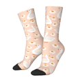thumbnail image 2 of Uemuo Geese and Flower Pattern Women's Crew Socks, Soft Durable Breathable Moisture-Wicking with Odor Control Cotton socks, 2 of 9