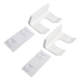 thumbnail image 4 of Hair Dryer Holder Hardware Hassle-free Long-lasting Mounting Organizer Plastic Rack Saving Space Accessories Hot White (basic)-2pcs, 4 of 9