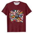 thumbnail image 3 of Boys' 2026 Soccer T-Shirt, Kids' International Flags Football Graphic Tee, Casual Short Sleeve Top, 3 of 4