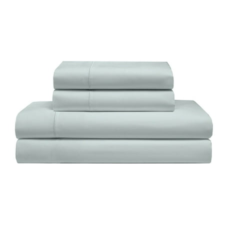 Cotton King Bed - KING COOLING COMFORT COTTON SOLID PALE BLUE SHEET SETS