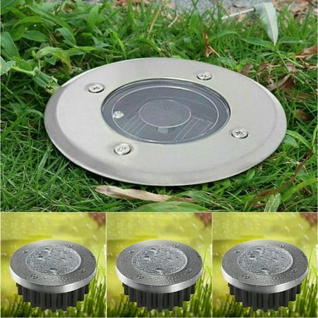 

Shakub LED Solar Power Ground Lights Floor Decking Garden Patio Outdoor Yard Lawn Path Lamps