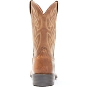 Justin Mens Dusky Canter Cowhide Leather Western Boot Broad Square Toe Brown 11 D(M) US