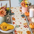thumbnail image 4 of Thanksgiving Table Runner, Autumn Thanksgiving Kitchen Dining Table Decoration for Home Party Decor 13x72 Inches, 4 of 9