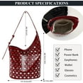 thumbnail image 5 of SPEKSEE Studded Purse Faux Leather Tote Bag Y2K Hobo Bags Trendy Shoulder Bag 90s Punk Handbags, 5 of 8