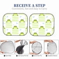 thumbnail image 5 of Picia Frogs and Dragonflies 2 Piece Car Windshield Sun Shade Foldable | Foldable Sun Shield for Front Window Blocks UV Rays and Keeps Your Vehicle Cool-Large, 5 of 7
