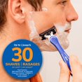 thumbnail image 4 of BIC EasyRinse Anti-Clogging Men's Disposable Razors for a Smoother Shave With Less Irritation*, Shaving Razors With 4 Blades, 2 Count, 4 of 9