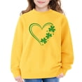 thumbnail image 6 of Otqutp Girls St Patricks Day Sweatshirt Cute Crewneck Irish Clove𝐫 T-Shirt Long Sleeve Pullover Sweater Teens Saint Patty's Outfit, 6 of 8