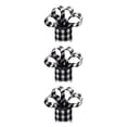 thumbnail image 3 of Bearachild Cinta con cable de Navidad Tela escocesa Arpillera decorativa Decoración Artesanía Negro Blanco 5m Type1 NO1, 3 of 6