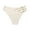 Beige, variant on Womens Seamless Ice Silk Sports Underwear Sexy Thin Strap Metal Decoration Cotton Crotch Ladies Triangle Panties
