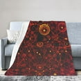 thumbnail image 1 of DouZhe Ultra-Soft Micro Fleece Lightweight Flannel Bed Blanket, Network Points Print Cozy Warm Throw Blankets, 60"x50", 1 of 6