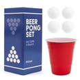 thumbnail image 1 of BayView Ensemble de Beer Pong Complet / 24 Tasses et 4 Balles / le Jeu à Boire #1 des Américains, Réutilisable, 1 of 4