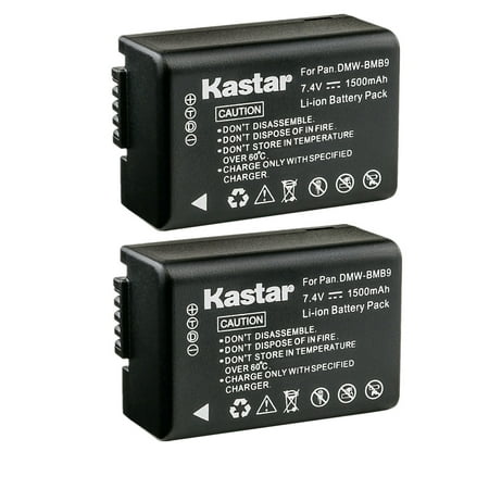 Image of Kastar 2-Pack DMW-BMB9 Battery Replacement for Panasonic Lumix DMC-FZ72 Lumix DMC-FZ100 Lumix DMC-FZ150 Lumix DC-FZ80 Lumix DC-FZ85 Camera