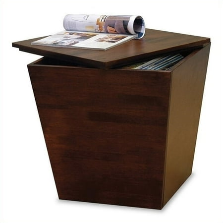 - Pemberly Row Storage End Table in Antique Walnut Beechwood