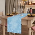 thumbnail image 2 of Table Runners 108 Inches Long Dress Scarves, Blue Leaves Farmhouse Coffee/Dining/Kitchen Table Runner for Living Room, Summer Botanical Pastoral 13x108 Inch, 2 of 9