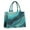 Teal Marble Gold, variant on Large Capacity Tote Bag,Blue White Marble Pattern Handbag Fashion Luxury Tote Bag,15.7"x13"x 5.1" Inches,Laptop Compatible