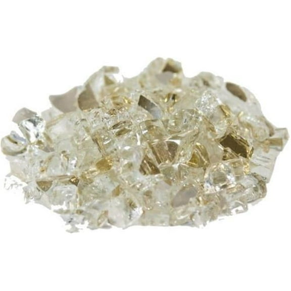Dagan TG-GOLD 0.25 in. Reflective Fire Glass, Gold