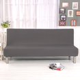 thumbnail image 2 of Elastic Clic Clac Cover 3 Seater Sofa,Living Room Solid Color Cover,Grey, 2 of 6