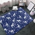 thumbnail image 3 of Area Rugs For Living Room Decor - Cartoon Cute Horse Tulip Flowers Anti Slip Throw Washable Rugs 3x5 For Bedroom, Soft Indoor Carpet For Bedroom Living Room 60x39In, 3 of 5