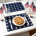 thumbnail image 4 of EGNMCR Independence Day Placemat For Dining Table Kitchen Accessories Independence Day Decoration Placemat Home Tool polyester dinning mats, 4 of 6