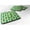 Green, variant on Carolines Treasures  Letter J Football Maroon & Gold Foam Coaster
