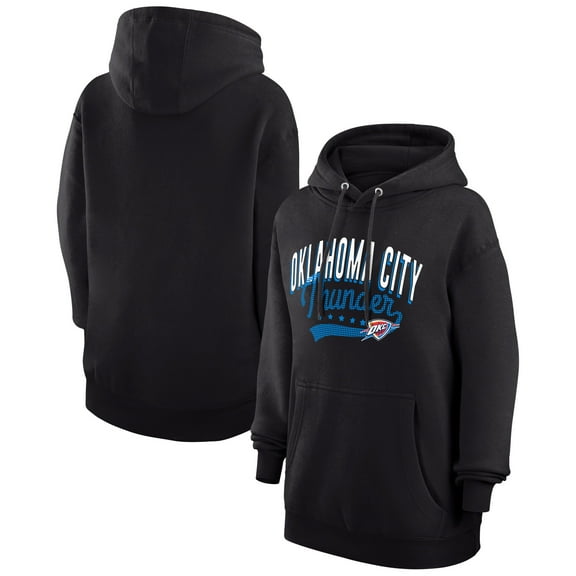 Women's G-III 4Her by Carl Banks  Black Oklahoma City Thunder Filigree Logo Pullover Hoodie
