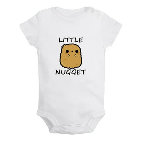 

iDzn Little Nugget Funny Rompers For Babies Newborn Baby Unisex Bodysuits Infant Jumpsuits Toddler 0-24 Months Kids One-Piece Oufits