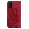 thumbnail image 5 of Feishell Wallet Case For Samsung A51 4G, Magnetic Folio Card Slots Holder Kickstand Premium PU Leather Butterfly Patterned Embossed with Wrist Strap Cover For Samsung Galaxy A51 4G, Red, 5 of 13