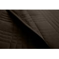 thumbnail image 4 of Chezmoi Collection Kingston Queen Size Bedspread Set, 3-Piece Brown Oversized Quilted Microfiber Lightweight Bedspread Coverlet (100"x106"), 4 of 9
