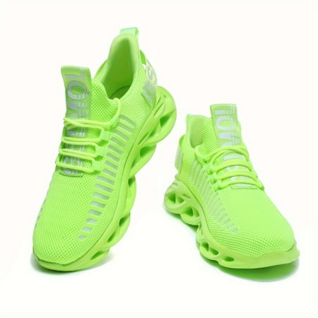 

Men s Woven Knit Breathable Multi-Colours Selectable Blade Type Running Shoes Comfy Non Slip Durable Sneakers For Men s Outdoor Activities
