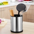 thumbnail image 1 of Stainless Steel Rotating Kitchen Utensil Holder  Stainless Steel Organizer Cooking And Serving Tools Organizer, 1 of 8