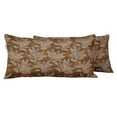 thumbnail image 1 of VargottamIndoor/OutdoorPolyester FabricLumbarPillowCover,All-Weather Waterproof Rectangular Cushion Case for Patio Furniture,12" x 18"Set of 2 -Asian Leaves-71, 1 of 6