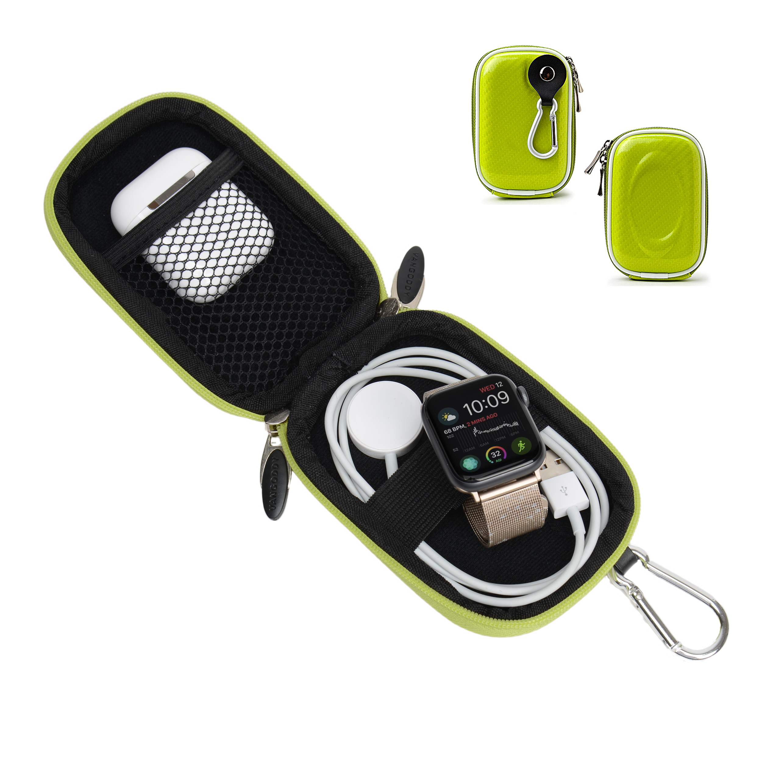 4-Pack Travel Cable Organizer Cases – Waterproof Electronics Storage Bags for Cables, Chargers & Accessories