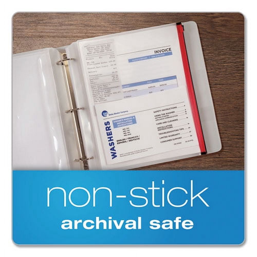 Expanding Zipper Binder Pocket, 8.5 x 11, Assorted Colors, 5/Pack | Bundle of 10 Packs