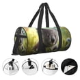 thumbnail image 3 of Balery Daisy Koala Bolsa de Gimnasio para Mujeres y Hombres, Bolsa de Viaje Impermeable, Bolsa de Fin de Semana con Compartimento para Zapatos y Bolsillo Húmedo, 3 of 6