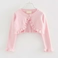 thumbnail image 2 of Fshinging 2025 Summer Shirt for Girls Tops Knit Cardigan Sweater Autumn Outerwear Soft Comfortable Lightweight Layering Piece Spring Fall Kids Gift Clothing, 2 of 7