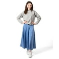 thumbnail image 2 of MeMoi Girls Cargo Sleeve Cotton Rich Bomber Style Long Sleeve T-Shirt - Girls - Female, L, Coral, 2 of 11