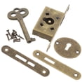 thumbnail image 1 of CTIRCHIU keyed hasp latch lock Hidden Drawer Lock Zinc Alloy Locking Set, 1 of 8