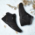 thumbnail image 5 of Mens Snow Boots Fashion Waterproof Winter Fur Lined Warm Boots Slip On Anti-Slip Outdoor Comfortable Lightweight Boot Black 9.5 US, 5 of 7